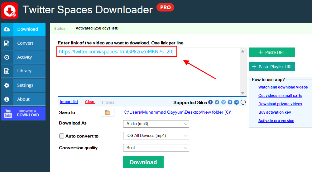 free twitter space downloader